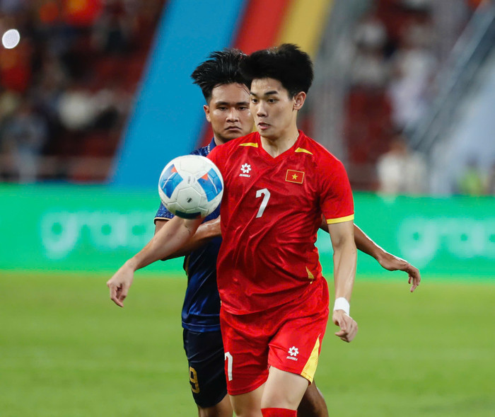 HLV Park Hang Seo đã ngợi ca chiến thắng của U22 Việt Nam trước Thái Lan ở SEA Games 33. Ảnh: Lê Phong