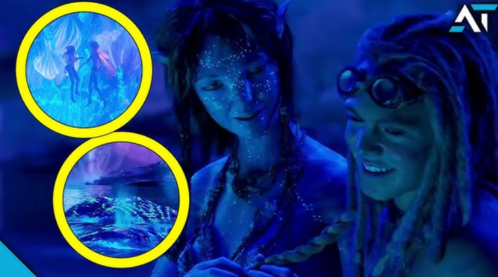 Chi tiết tinh tế trong thế giới linh hồn khi Spider có chiều cao ngang bằng Kiri, biểu trưng cho sự hòa nhập trọn vẹn với người Na'vi