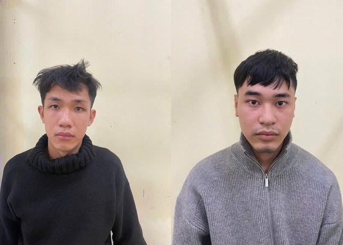 2 đối tượng bị bắt giữ. Ảnh: Công an TP Hà Nội