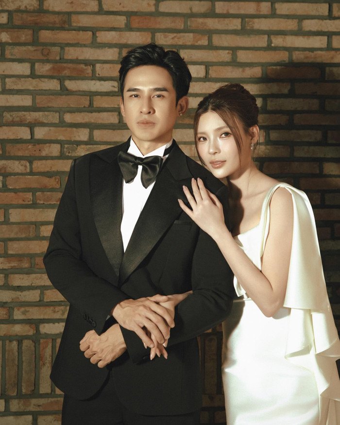 Thúy Diễm không ngần ngại dành nhiều lời khen cho chồng mỗi khi trò chuyện với giới truyền thông. Ảnh: FBNV