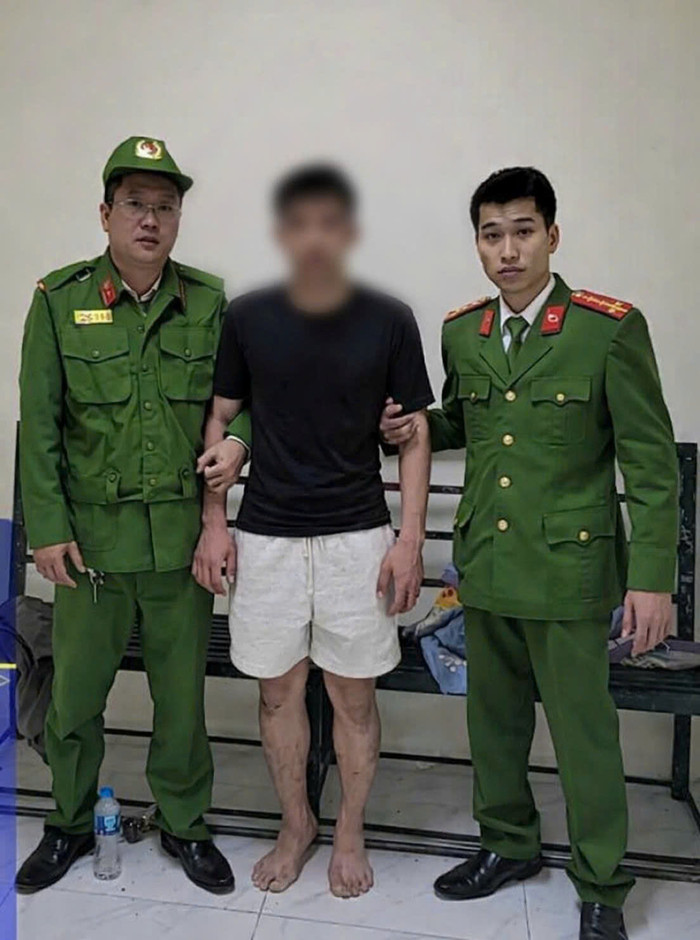 Đối tượng trộm vợt Pickleball. Ảnh: Công an TP Hà Nội