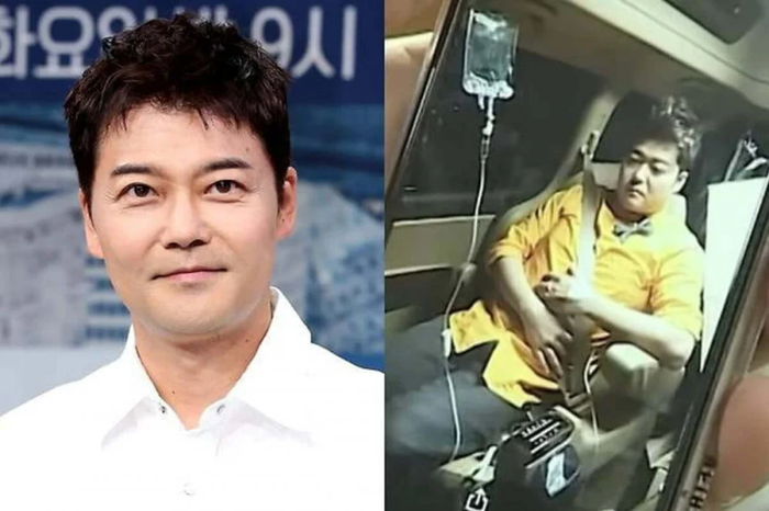 Hình ảnh MC Jun Hyun Moo truyền dịch trên xe từ nhiều năm trước bất ngờ bị 'đào' lại.