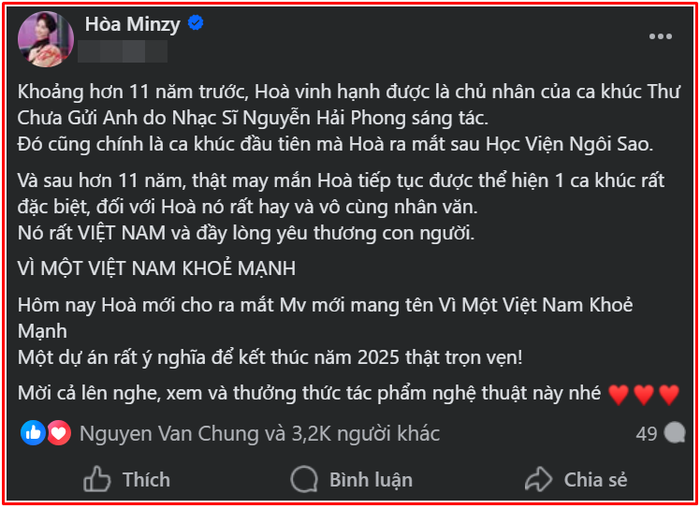 Hòa Minzy tái hợp người đàn ông đặc biệt sau 11 năm Ảnh 2