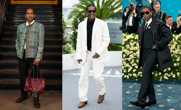 Tại CFDA Fashion Awards năm nay, A$AP Rocky đã được vinh danh với giải Fashion Icon và điều đó hoàn toàn xứng đáng. Thành thạo trong việc tạo dấu ấn cá nhân trên các phong cách preppy, anh từng diện từ bộ vest trắng của Miu Miu tại Cannes đến những thiết kế do chính anh tự thực hiện tại Met Gala. Ảnh: Harper’s Bazaar