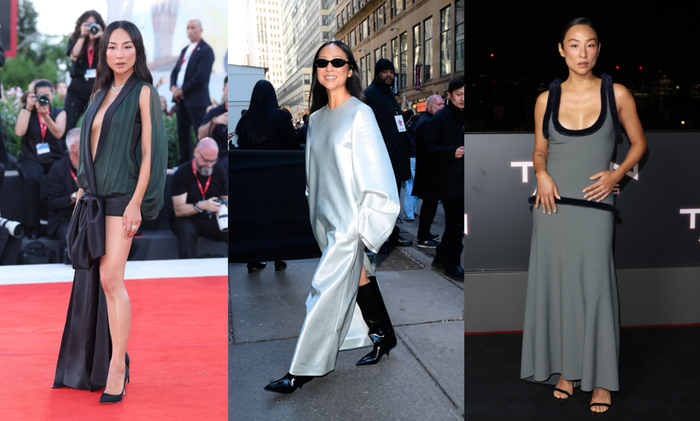 Liệu có năm nào Rihanna không xuất hiện trong danh sách này chăng? Năm 2025, cô gây ấn tượng với bộ trang phục Miu Miu màu xanh nhạt chỉ vài giờ trước khi diện bộ suit Marc Jacobs đặt riêng tại Met Gala. Chưa kể đến bộ Alaïa trắng mà cô mặc khi đi ăn tối tại Los Angeles, khiến mọi ánh nhìn đều đổ dồn về cô. Ảnh: Harper’s Bazaar