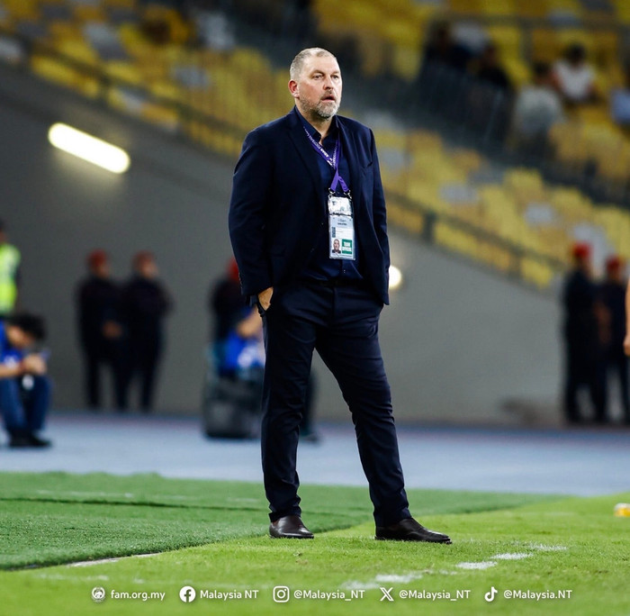Truyền thông Malaysia cho rằng quá trình xây dựng của HLV Cklamovski cho tuyển Malaysia tan thành mây khói, danh tiếng bị tổn hại. Ảnh: Malaysia NT