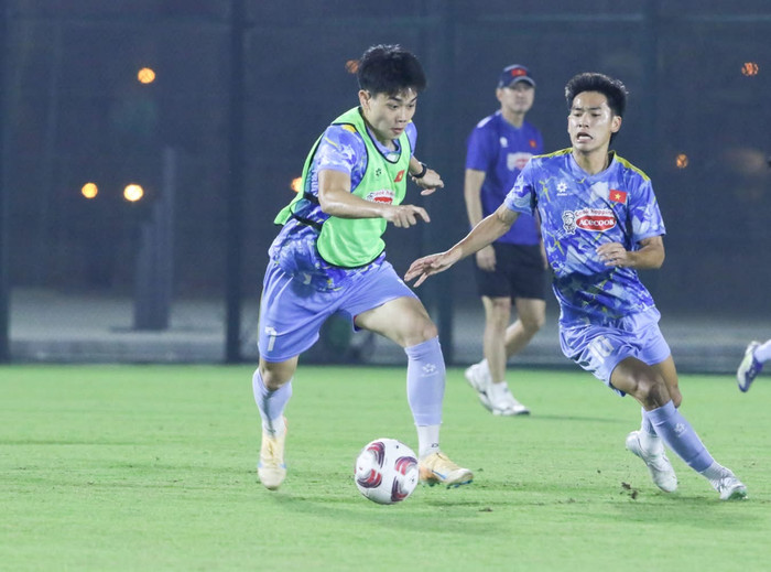 U23 Việt Nam đã tăng tốc tại Doha, và tiền đạo Đình Bắc đặt mục tiêu đáng chú ý ở VCK U23 châu Á 2026. Ảnh: VFF