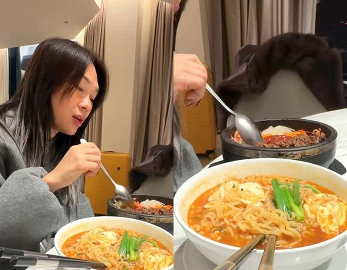 Mỹ Tâm ăn liền 2 món cực ngon miệng sau khi hoàn thành đêm nhạc đặc biệt.