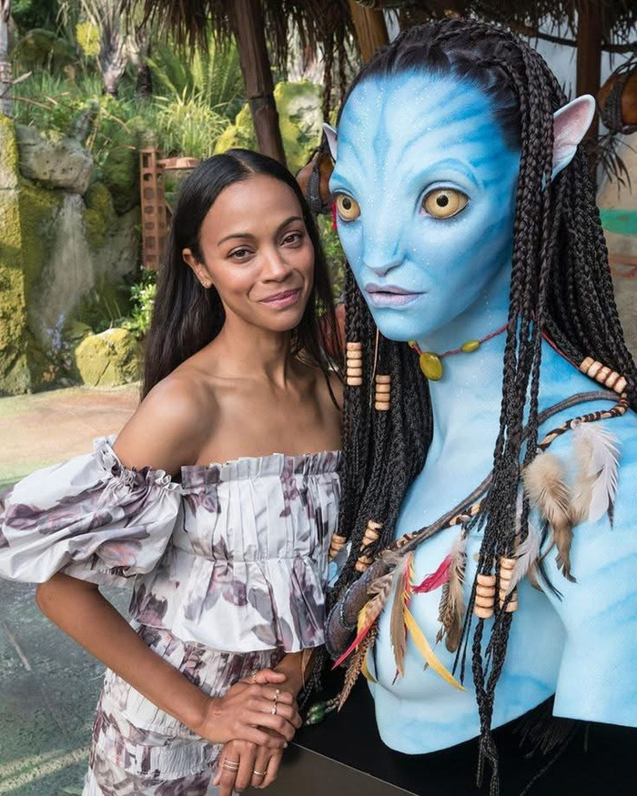 Zoe Saldana là diễn viên quan trọng góp phần vào thành công của loạt phim Avatar (Ảnh: Instagram nhân vật).