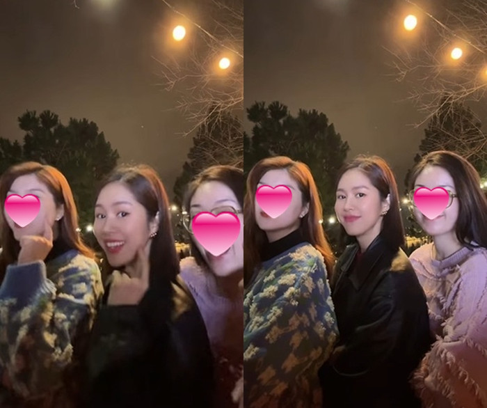 Lê Phương xuất hiện với vẻ ngoài trẻ trung khi quay clip hài hước cùng người thân.