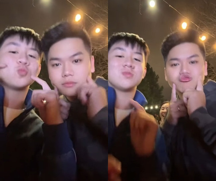 Chồng và con trai Lê Phương chiếm spotlight với biểu cảm hài hước.