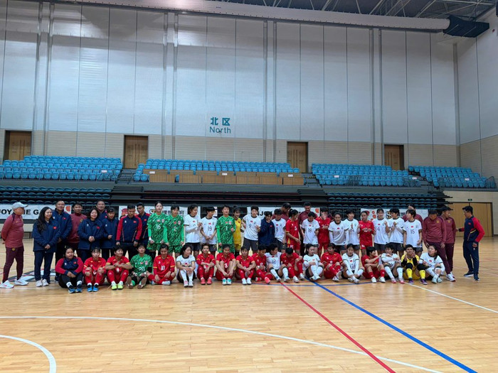 Đội tuyển Futsal nữ Việt Nam thắng tuyển Futsal nữ Trung Quốc với tỷ số 2-1. Ảnh: VFF