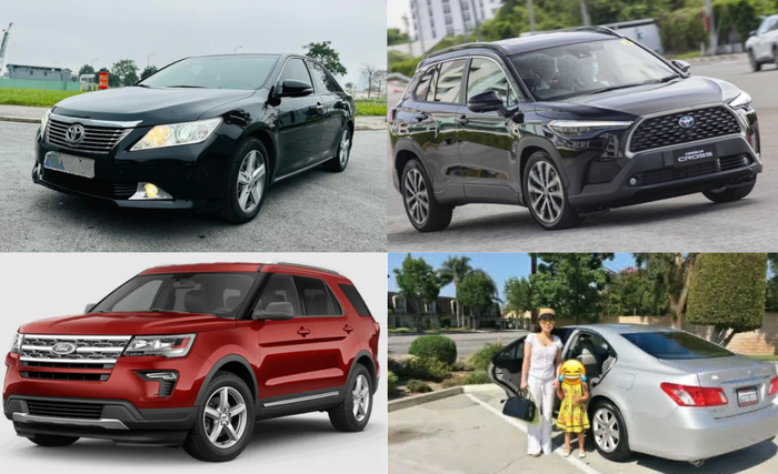 Các mẫu xe sang Việt Hương sở hữu.&nbsp;