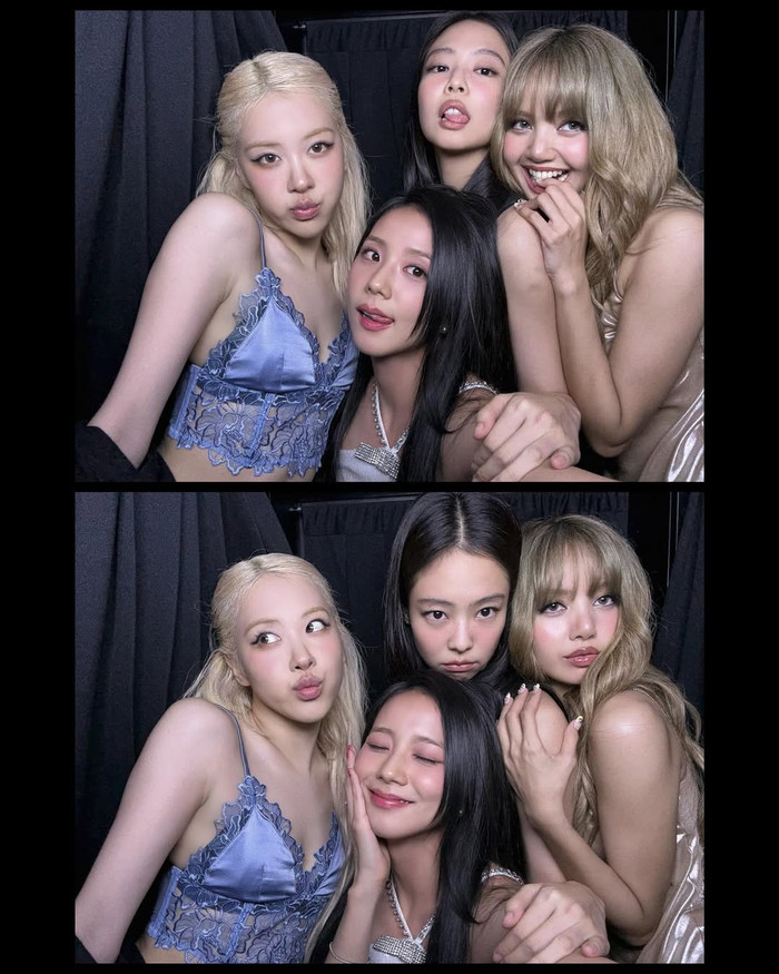 Rosé vẫn giữ mối quan hệ thân thiết với các chị em trong nhóm nhạc BLACKPINK. Bốn cô gái trong năm qua đã 'cháy hết mình' chuyến lưu diễn toàn thế giới. Ảnh: IGNV