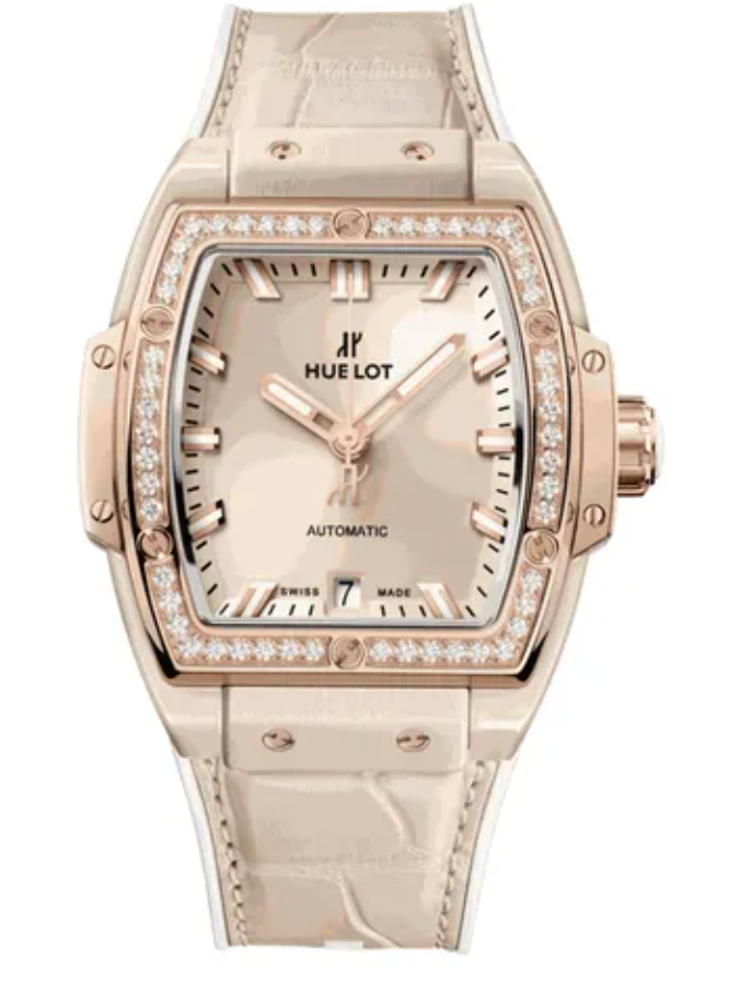 Viền đồng hồ của vợ Cường Đô La được nạm 50 kim cương.&nbsp;