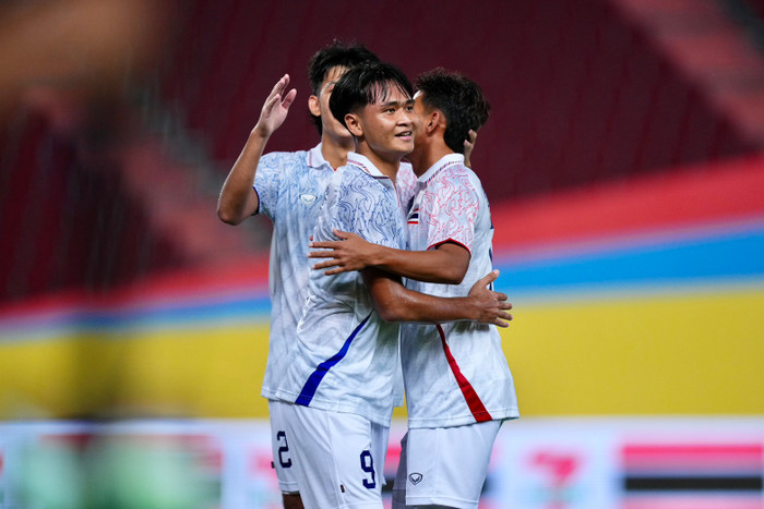 Tiền đạo Yotsakorn Burapha của Thái Lan đã ghi ba bàn. Ảnh: FAT