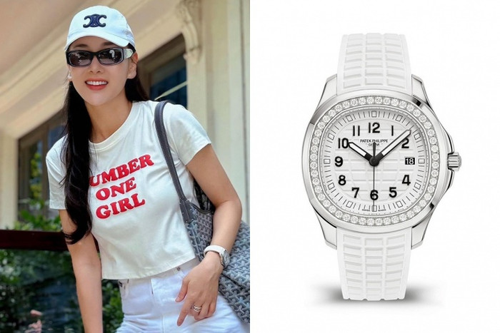 Patek Philippe Aquanaut trắng - mẫu đồng hồ trên 1 tỷ đồng được Phương Oanh yêu thích