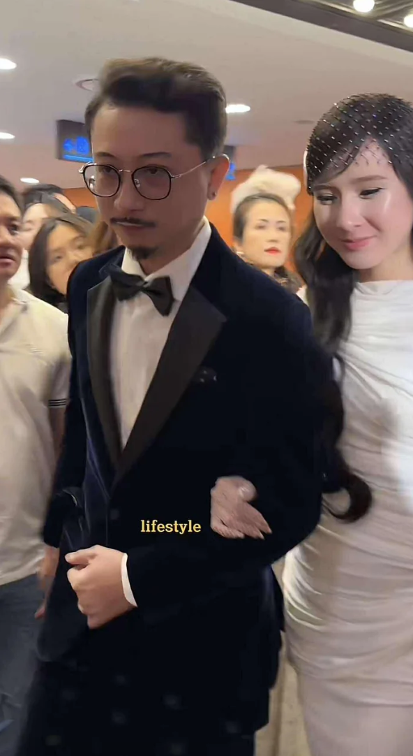 Đoạn clip nữ diễn viên trẻ khoác tay Hứa Minh Đạt - chồng Lâm Vỹ Dạ đang trở thành tâm điểm chú ý (Ảnh: Chụp màn hình TikTok Lifestyle).