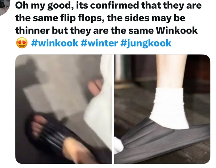 Netizen soi được cả hai còn sử dụng chung một mẫu giày.
