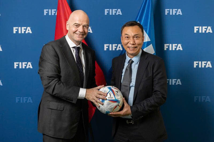 Chủ tịch VFF dự lễ bốc thăm World Cup 2026. Ảnh: VFF