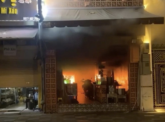 Hiện trường vụ cháy. Ảnh: Người Lao Động