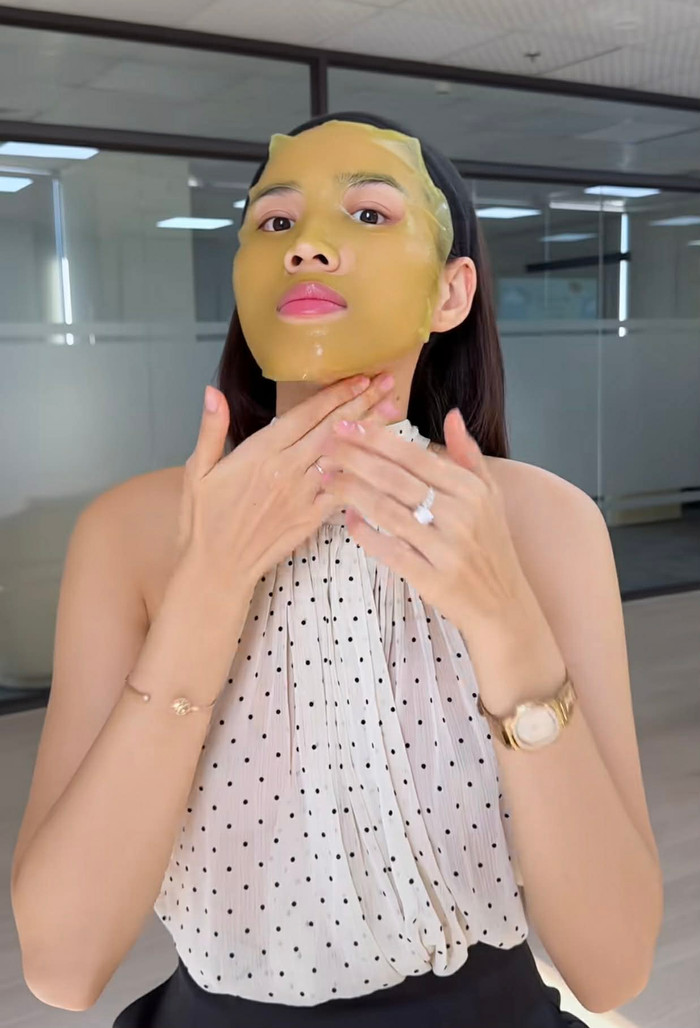 Đỗ Thị Hà cho biết 'skincare không phải nghĩa vụ, mà là một sở thích'. Ảnh chụp màn hình