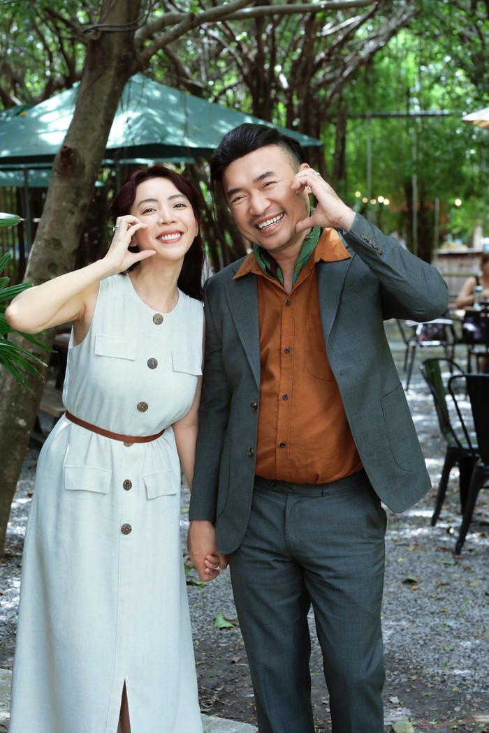 Vợ chồng Thu Trang và Tiến Luật. Ảnh: FBNV