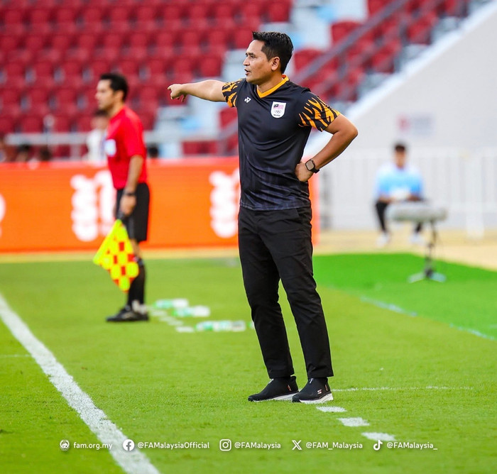HLV U22 Malaysia dường như rất tường tận về U22 Việt Nam khi có những nhận xét đáng chú ý. Ảnh: FAM