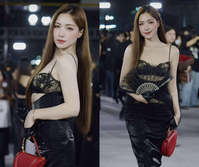 Hòa Minzy trở thành tâm điểm chú ý của truyền thông khi diện trang phục táo bạo tại sự kiện. (Ảnh chụp màn hình)