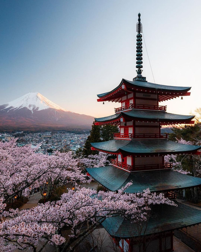 Chùa Chureito. Ảnh: @ryanresatka