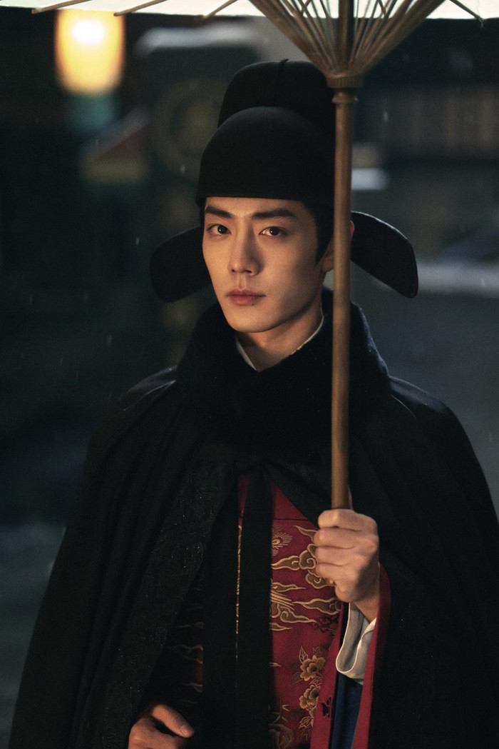 Tàng Hải Truyện - Tiêu Chiến, Trương Tịnh Nghi (Ảnh: Weibo).