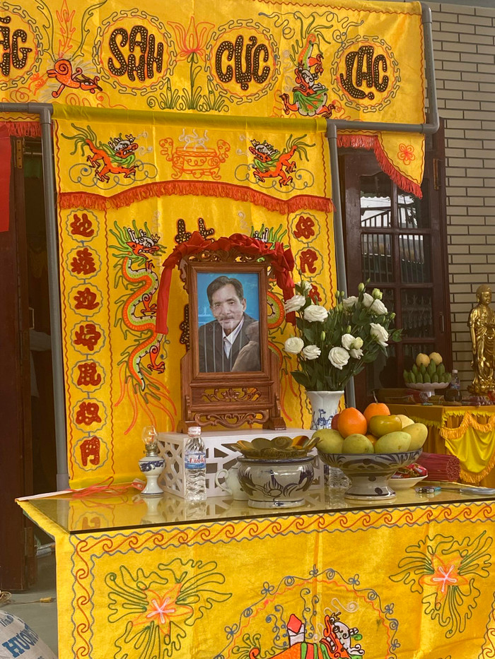 Hình ảnh tại tang lễ của nghệ sĩ Thương Tín. Ảnh: Tô Hiếu