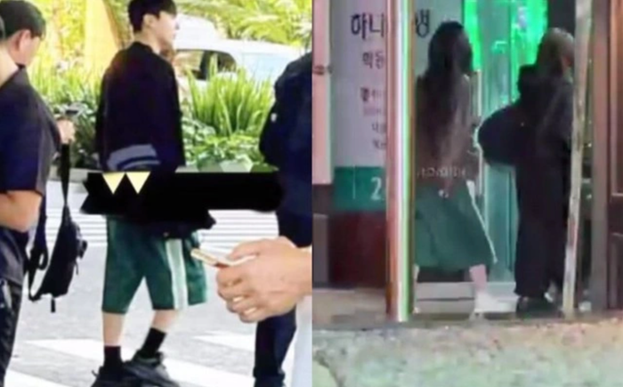 Jungkook và Winter từng bị 'soi' mặc quần giống hệt nhau. Ảnh chụp màn hình