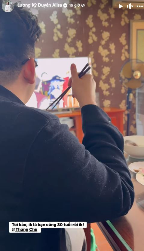 Người đẹp chia sẻ điều thú vị về bạn đời. (Ảnh FBNV)