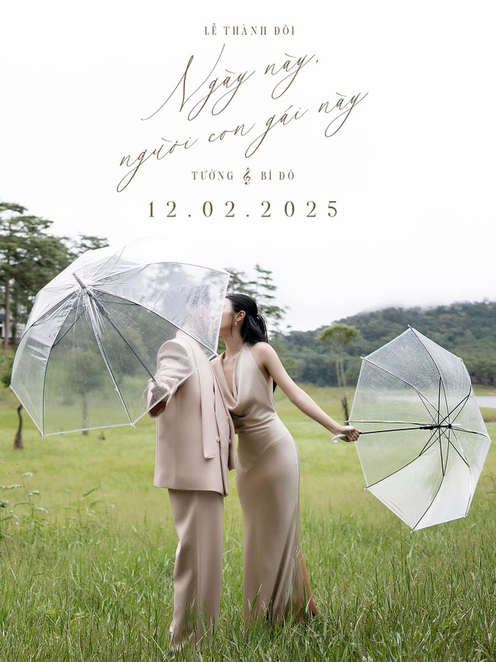 Hành trình yêu 5 năm của Vũ Cát Tường và bạn gái viên mãn với lễ thành đôi được tổ chức vào 12/2 với khoảng 100 khách mời. (Ảnh FBNV)