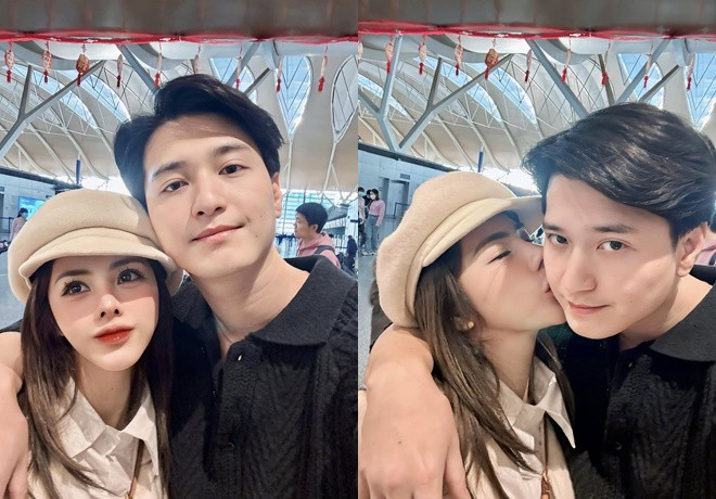 MC Bạch Lan Phương và diễn viên Huỳnh Anh tình tứ trong khoảng thời gian gần đây. (Ảnh FBNV)