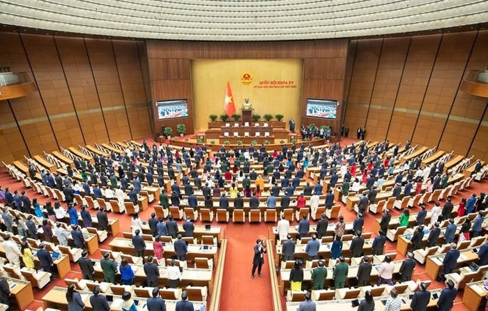 Toàn cảnh phiên khai mạc Kỳ họp bất thường lần thứ 9 - Quốc hội khóa XV.