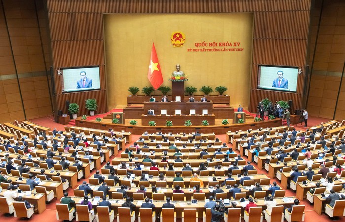 Chủ tịch Quốc hội Trần Thanh Mẫn phát biểu khai mạc kỳ họp.