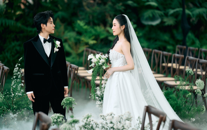 Chính thức: Bạn gái Vũ Cát Tường lộ diện trong lễ thành đôi, visual cô dâu đẹp vạn người mê Ảnh 2