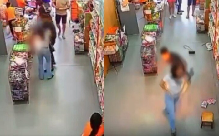Cô gái đang thanh toán cùng chồng thì bỗng tháo chạy, rùng mình cảnh tượng camera ghi lại Ảnh 2