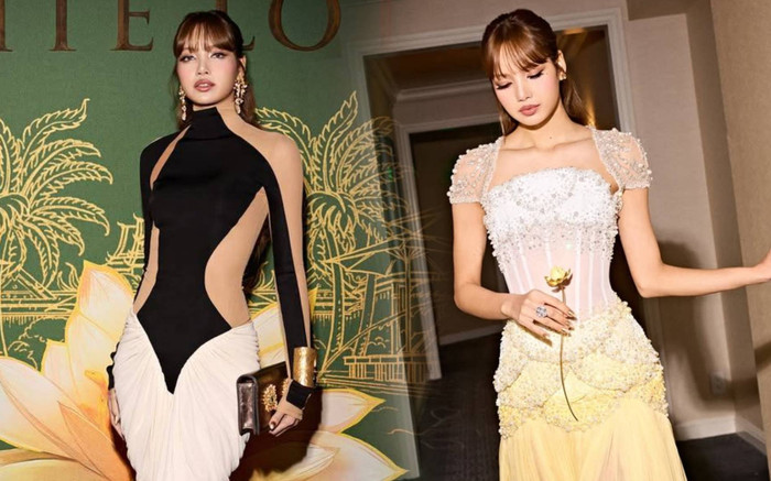 Thời trang đối lập của Lisa khi dự thảm đỏ: Khi 'bling bling' tựa công chúa, lúc gợi cảm tôn dáng Ảnh 2