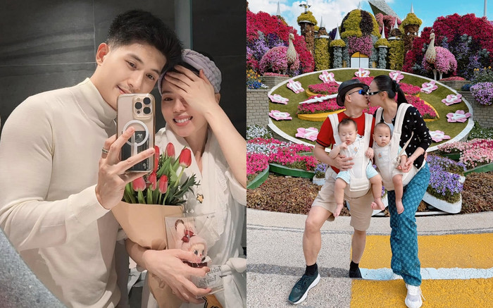 Sao Việt hạnh phúc đón Valentine: Phương Oanh 'khóa môi' chồng, Lệ Quyên khoe quà đặc biệt Ảnh 2