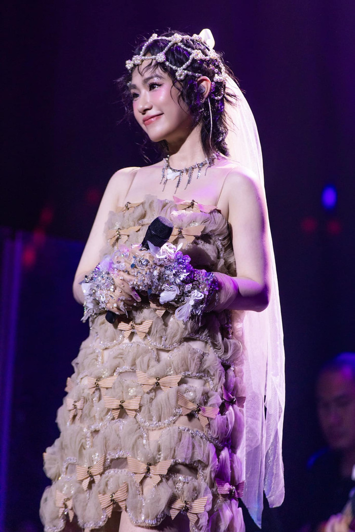 Lương Bích Hữu trong một khoảnh khắc biểu diễn trên sân khấu. Ảnh: FBNV