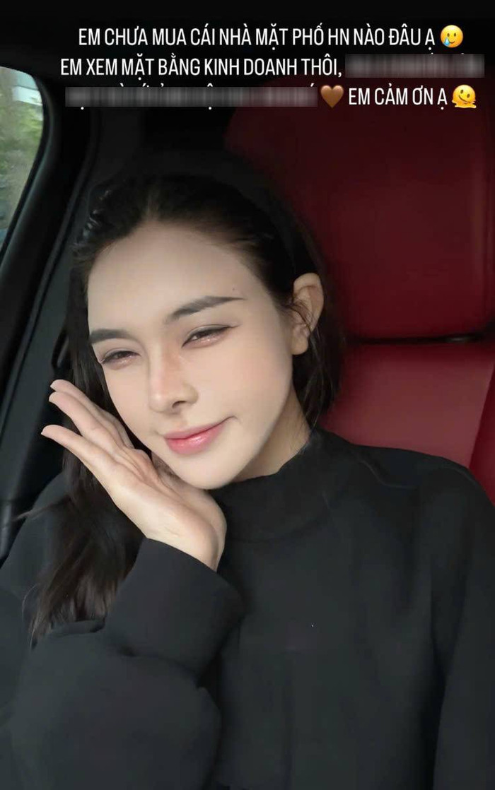 Bạn gái Vũ Văn Thanh phủ nhận chuyện mua nhà mới. (Ảnh chụp màn hình)