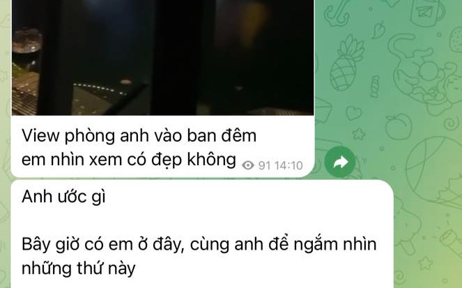 Kịch bản hoàn hảo của nhóm lừa đảo để dụ khách 'vào tròng': Thao túng bằng tin nhắn ngọt ngào mỗi ngày Ảnh 2