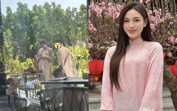 Hình ảnh khiến cư dân mạng đặt nghi vấn phải chăng, Hoa hậu Đỗ Thị Hà và bạn trai tin đồn đang chụp ảnh cưới?. (Ảnh: Chụp màn hình TikTok Lim Xi)