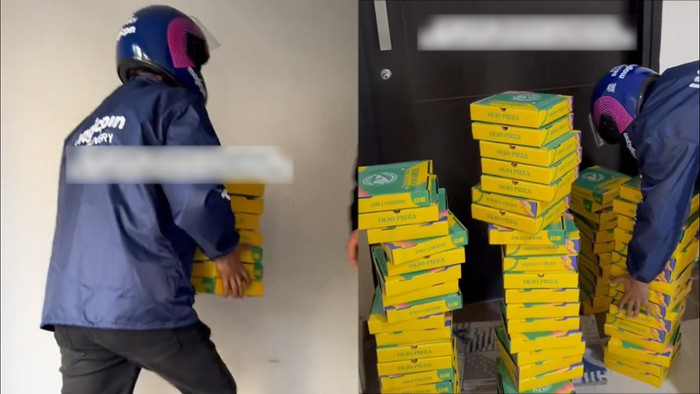 Cô gái 'trả đũa' người yêu cũ bằng 100 chiếc bánh pizza, dân mạng tranh cãi Ảnh 1