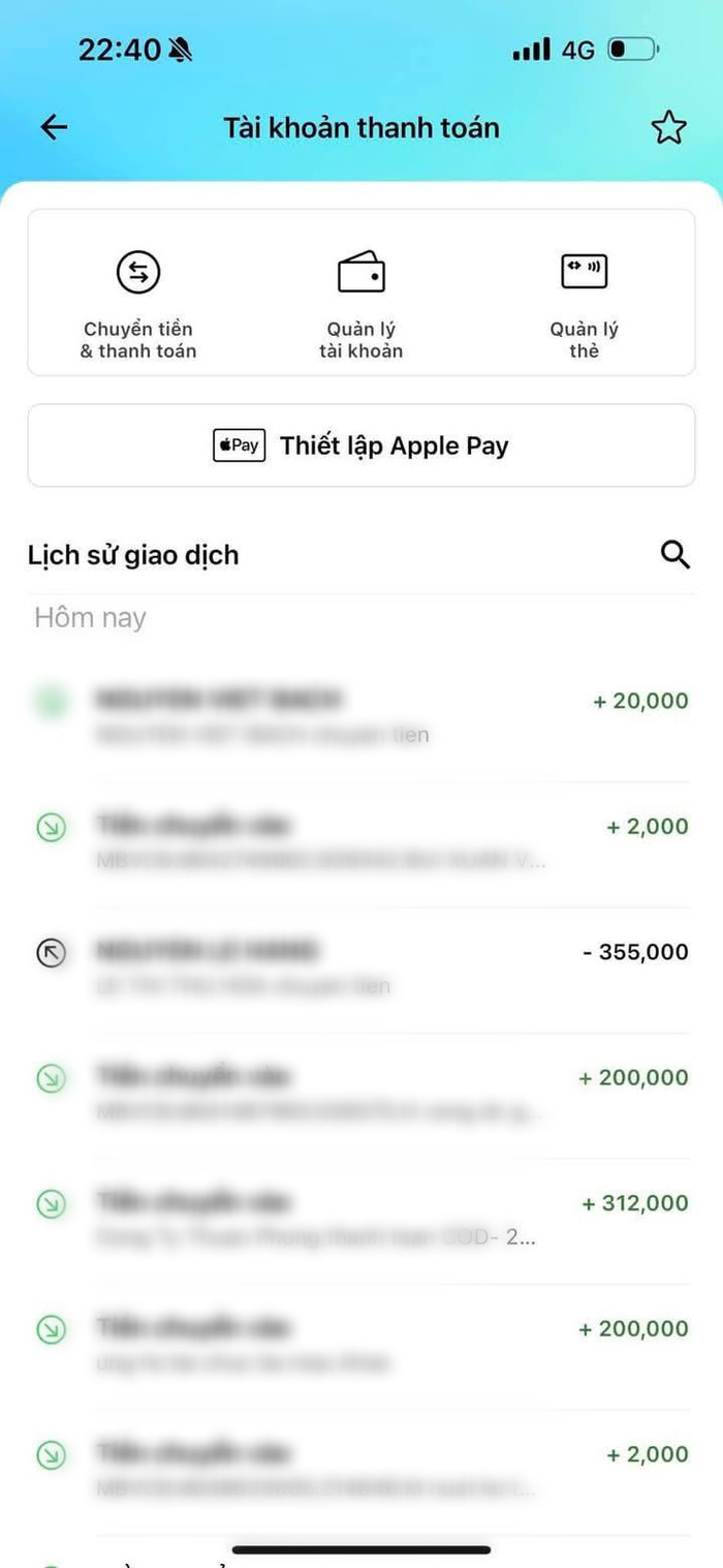 Các khoản sao kê mà Thu Hoà đăng tải chỉ có nguồn tiền nhận vào mà không có các khoản chi ra