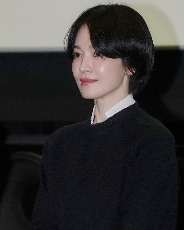 Mái tóc ngắn của Song Hye Kyo từng nhận về nhiều ý kiến trái chiều. Ảnh: Instagram kyo1122