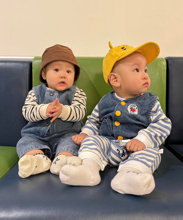 Phương Oanh luôn cho các con ăn diện đáng yêu, gọn gàng. Ảnh: FBNV